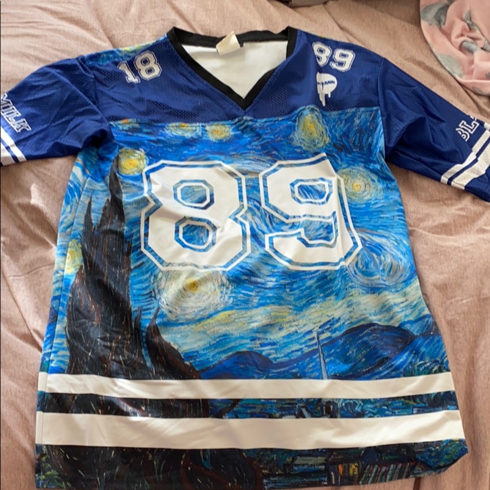 Black milk Van Gogh varsity jersey